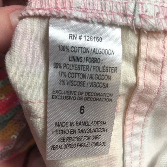 Little Lass 2 piece set unicorn overall outfit, size 6 - Picture 11 of 11